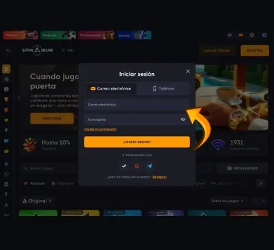 introducir los datos de la cuenta